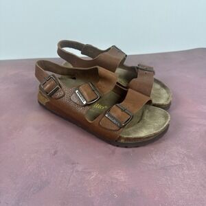 Papillio Birkenstock Milano Sandals Womens EU‎ 37 US 6 Brown Leather